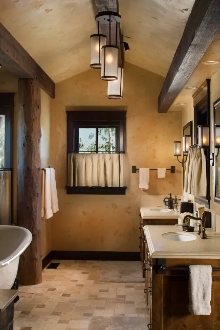 Rustic Interiors: bathroom design reference